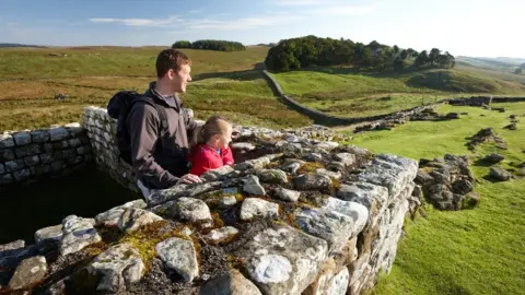 English Heritage Visitors on Hadrian's Wall