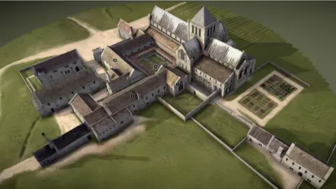 Paston Footprints project 3D modelling of 15th Century Bromholm Priory