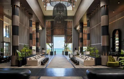 Kelly Hoppen Interiors Lobby of Lux Grande Baie