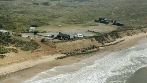 Mike Page Aerial photo of the damage at Winterton