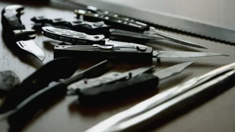 Getty Images Knives on table