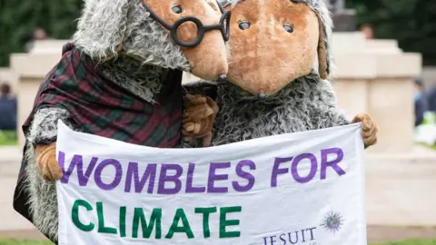 PA Media Wombles in Westminster