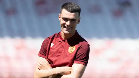 Motherwell midfielder Lennon Miller
