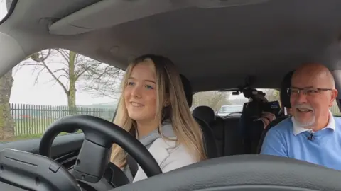 The Formula 1 hopeful who has only just passed her test