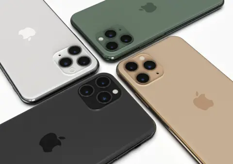 Getty Images Four Apple iPhones