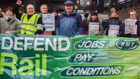 Getty Images RMT picket line