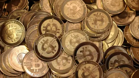 Getty Images Physical bitcoins