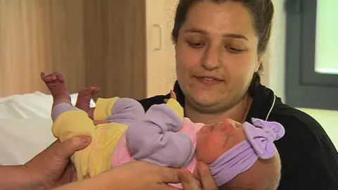 BBC Baby Harriet and mother Alissa