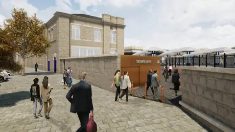 Newcastle City Council A proposed new western entrance to Newcastle Central Station opposite the Centre for Life