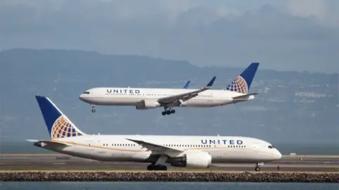 Reuters United Airlines planes in San Francisco.