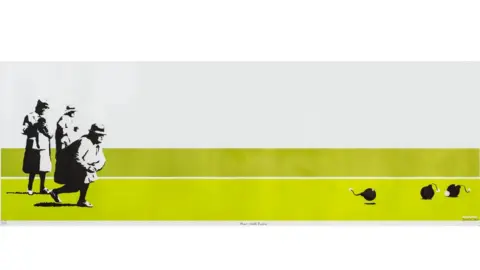 Nick Church A print of the Banksy piece "Bombing Middle England"