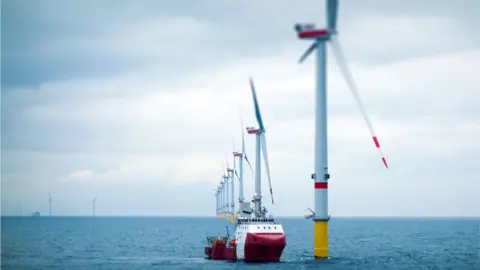 Getty Images An offshore wind farm