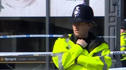 Police officers outside Pryzm