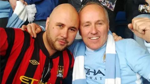 Family handout Craig Tarry with his dad Colin