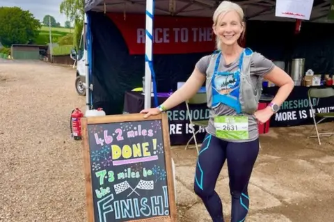 Natalie Yates-Bolton Natalie Yates-Bolton finishing ultramarathon