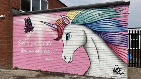 Mural by Manchester artist Akse