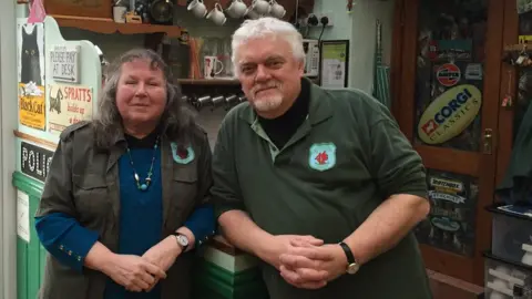 Hilary and Paul Kennelly of the West Wales Museum of Childhood for 10 years