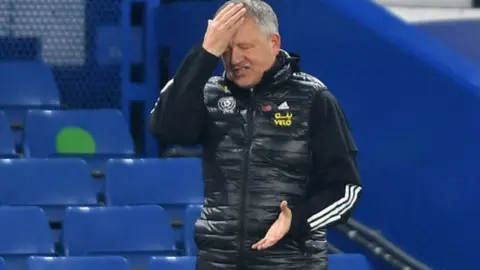 Chris Wilder reacting