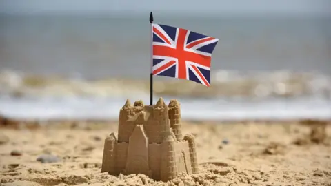 Getty Images A sandcastle