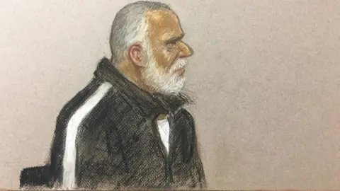 Julia Quenzler A court sketch of Piran Ditta Khan