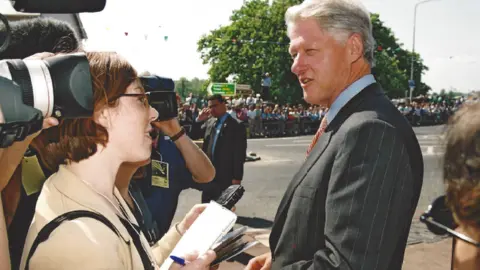 Pat Lunny Sarah Saunderson interviewed Bill Clinton