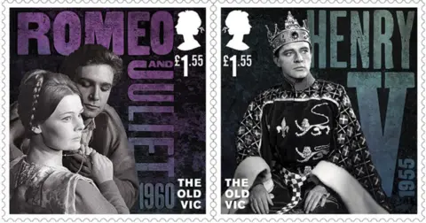 Royal Mail Dame Judi Dench, John Stride and Richard Burton