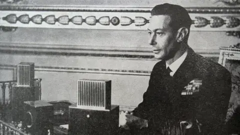 Universal History Archive King George VI sending a message of hope and reassurance to the British people in 1944
