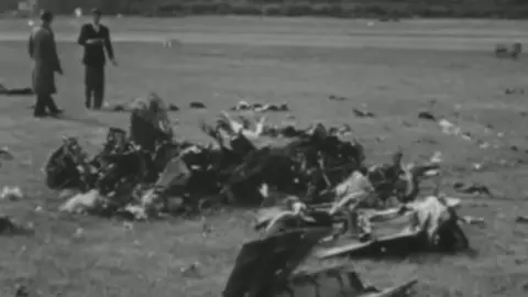 British Pathe Crash scene