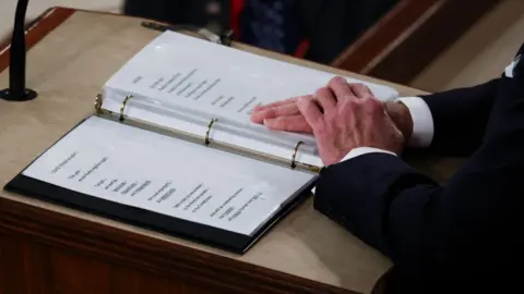 Getty Images A look at President Joe Biden's State of the Union speech in 2022