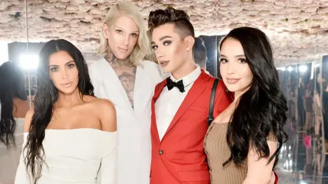 Getty Images Kim Kardashian and James Charles