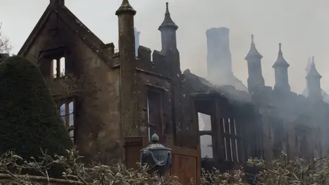 DWFRS Parnham house after the fire