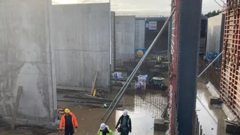 Work at Belfast wastewater treatment works