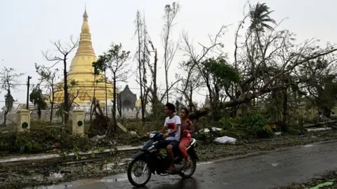 Getty Images Cyclone Mocha damage in Sittwe, Rakhine Myanmar