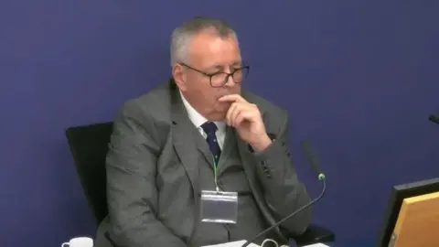 BBC Raymond Grant has been giving evidence at the Post Office Inquiry
