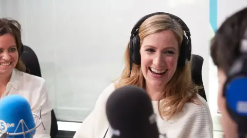 PA Rachael Bland in the studio