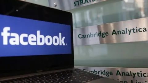 AFP Facebook and Cambridge Analytica logos