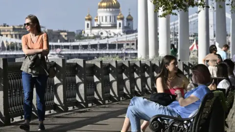 People walking in Moscow