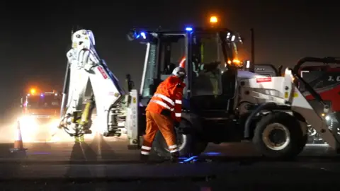 Edinburgh Airport runway repairs