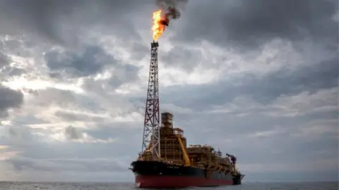 Getty Images An oil production and storage vessel in the Atlantic Ocean