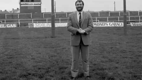 Ray Gravell, at Stradey Park rugby ground for Llanelli RFC