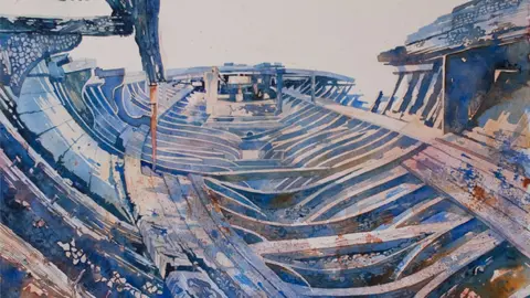 Tracy Saunders Painting the Vanguard restoration