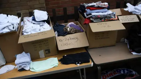 Getty Images Donated clothes