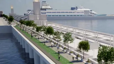 Liverpool City Regon Combined Authority Mersey Barrage CGI