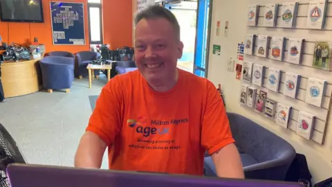 Justin Dealey/BBC MKFM presenter Simon Tuck