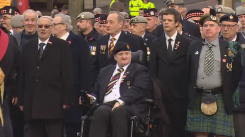 Glasgow crowds included past and current military servicemen and women
