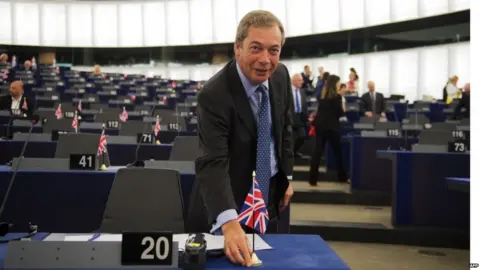 AFP Nigel Farage in the European Parliament