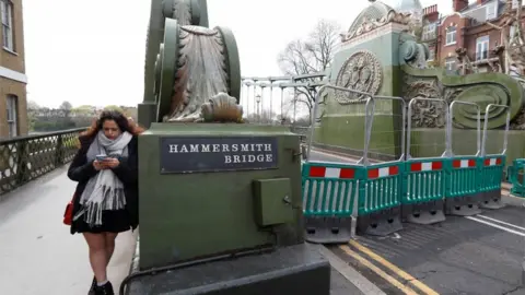 Reuters Hammersmith Bridge closed