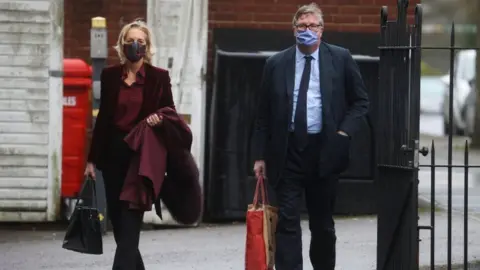 Reuters Crispin Odey with wife Nichola Pease