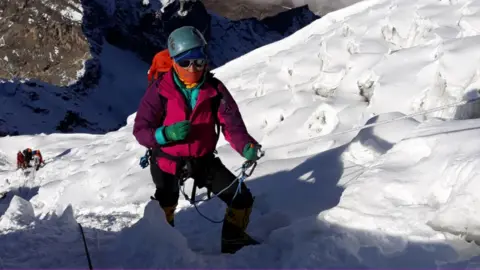 Purnima Shrestha Purnima Shrestha during one of her expeditions in the Himalayas