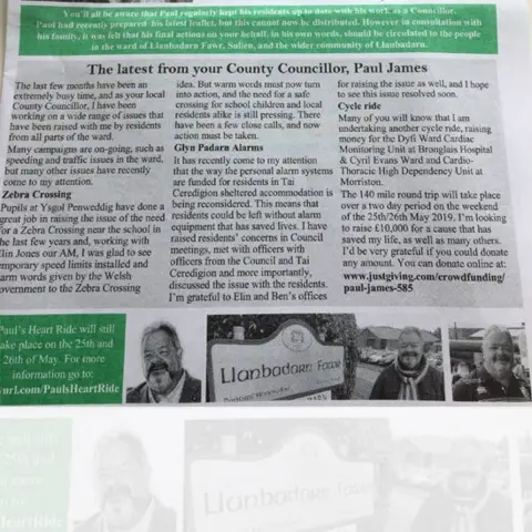 Paul James Paul James's newsletter to residents